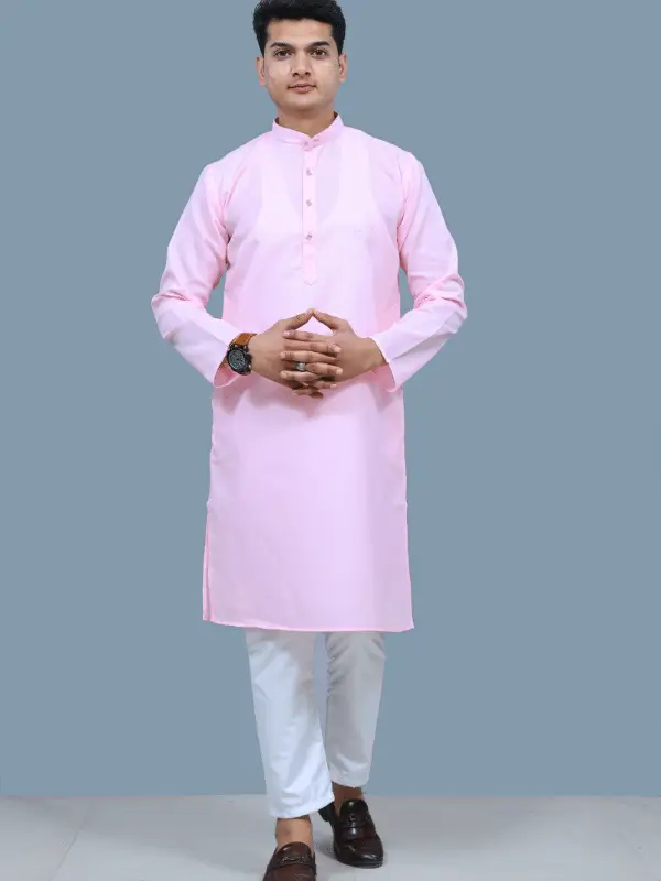36 Men's Cotton Long Straight Kurta